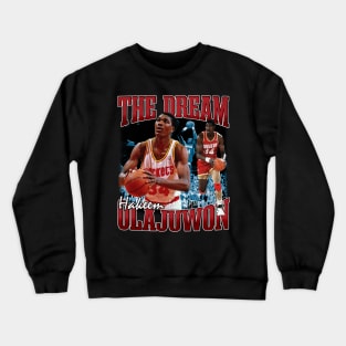 Hakeem Olajuwon The Dream Basketball Legend Signature Vintage Retro 80s 90s Bootleg Rap Style Crewneck Sweatshirt